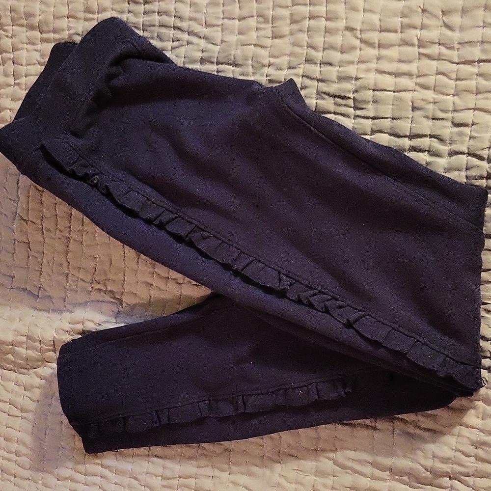 Navy Leggings with ruffle